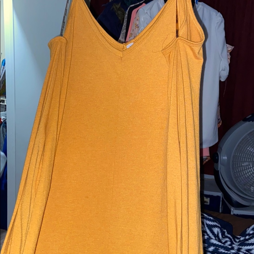 Mustard maxi dress